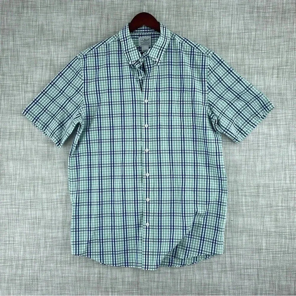 L.L. Bean Other - LL Bean Shirt Button Down Short Sleeve Mens Size M tall 3351